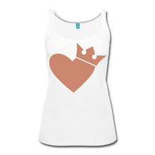 Women’s Queen Of Hearts Premium Tank Top - white