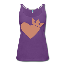 Women’s Queen Of Hearts Premium Tank Top - purple