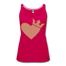 Women’s Queen Of Hearts Premium Tank Top - dark pink