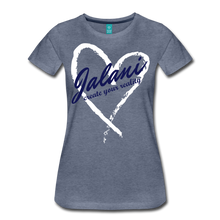 Women’s Signature Cross Heart Premium Tee - heather blue