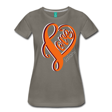 Women's Love Art Tee Premium Tee - asphalt gray
