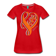 Women's Love Art Tee Premium Tee - red