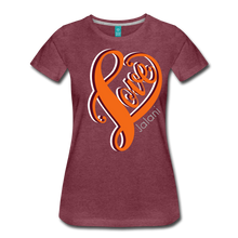 Women's Love Art Tee Premium Tee - heather burgundy