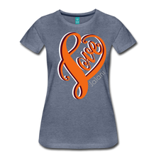 Women's Love Art Tee Premium Tee - heather blue