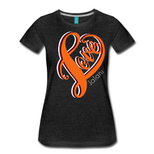 Women's Love Art Tee Premium Tee - charcoal gray