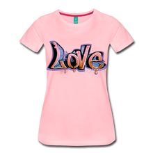 Women's Graffiti Love Premium Tee - pink