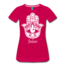 Women’s Hamsa Hand Premium Tee - dark pink