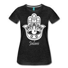 Women’s Hamsa Hand Premium Tee - charcoal gray