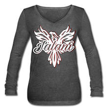 Women’s Signature Phoenix Premium V-Neck Flowy Tee - deep heather