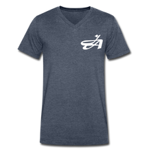 Men's Signature JA Premium V-Neck Tee - heather navy