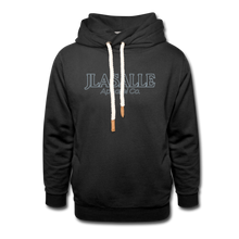 Shawl Collar Hoodie - black