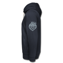 Shawl Collar Hoodie - navy
