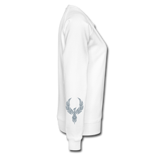 Women’s Signature Phoenix Premium Sweatshirt (Glitter Print) - white