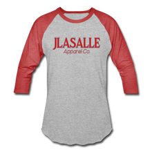 Signature Jlasalle Premium Baseball Tee - heather gray/red