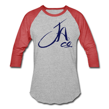 Signature JA CO Premium Baseball T-Shirt - heather gray/red