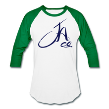 Signature JA CO Premium Baseball T-Shirt - white/kelly green