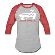 Signature JA Premium Baseball Tee - heather gray/red