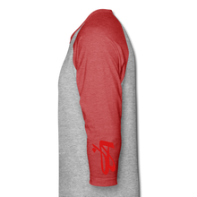 Signature JA Premium Baseball Tee - heather gray/red