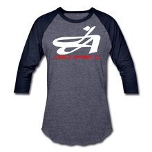 Signature JA Premium Baseball Tee - heather blue/navy