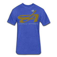 Mens Signature JA Metallic Foil Premium Tee - heather royal