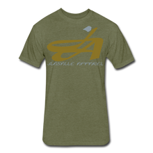 Mens Signature JA Metallic Foil Premium Tee - heather military green