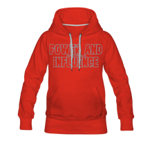 Women’s POWER AND INFLUENCE Premium Hoodie - red