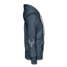 Women’s POWER AND INFLUENCE Premium Hoodie - heather denim