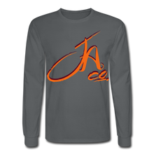 Men's Signature JA CO Premium L/S Tee - charcoal