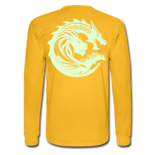 Men's Signature JA Long Sleeve T-Shirt F/B (Glow In Dark) Print - gold