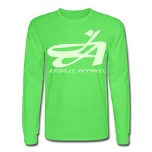 Men's Signature JA Long Sleeve T-Shirt F/B (Glow In Dark) Print - kiwi