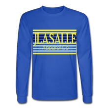 Men's Signature Jlasalle Stripes Premium L/S Tee - royal blue