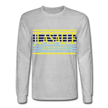 Men's Signature Jlasalle Stripes Premium L/S Tee - heather gray