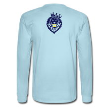 Men's Signature Jlasalle Stripes Premium L/S Tee - powder blue