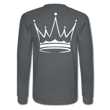 Men's Power And Influence Long Sleeve T-Shirt - charcoal