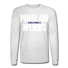Men's Power And Influence Long Sleeve T-Shirt - light heather gray