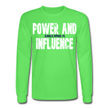 Men's Power And Influence Long Sleeve T-Shirt - kiwi