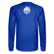 Men's Power And Influence Long Sleeve Tee - royal blue