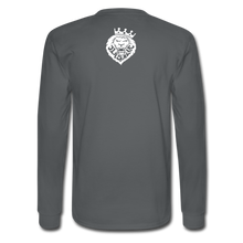 Men's Power And Influence Long Sleeve Tee - charcoal