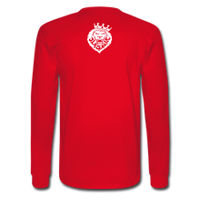 Men's Power And Influence Long Sleeve Tee - red
