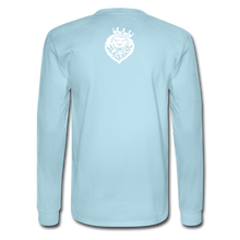 Men's Power And Influence Long Sleeve Tee - powder blue