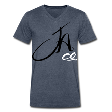 Men's Signature JA Co Premium V Neck Tee - heather navy