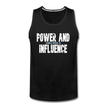 Men’s POWER AND INFLUENCE Premium Tank - black