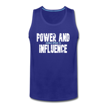 Men’s POWER AND INFLUENCE Premium Tank - royal blue
