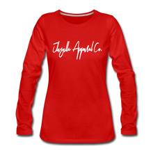 Women's Signature Jlasalle Premium L/S Tee - red