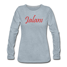 Women’s Featured Signature Jalani Premium L/S Tee - heather ice blue