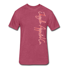 Men's Signature Jlasalle Script Premium Tee - heather burgundy
