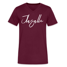 Men's Signature Jlasalle Premium V-Neck Tee - maroon