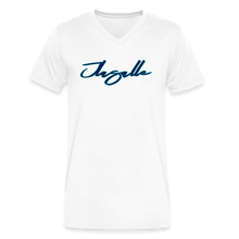 Men's Signature Jlasalle Premium V-Neck Tee - white