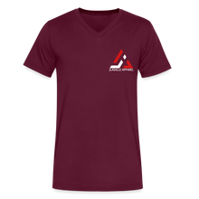 Men's Signature JA Pyramid Premium V-Neck Tee - maroon