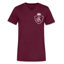 Men's Signature JAC Crowned Crest Premium V Neck Tee - maroon